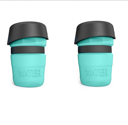 Aqusten Foldable Dog Water Bottle Travel Dispenser 520ml