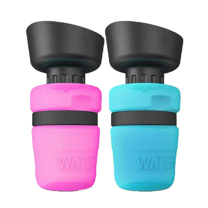 Aqusten Foldable Dog Water Bottle Travel Dispenser 520ml