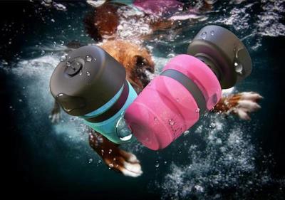 Aqusten Foldable Dog Water Bottle Travel Dispenser 520ml