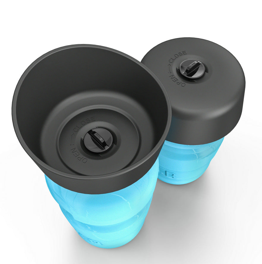 Aqusten Foldable Dog Water Bottle Travel Dispenser 520ml