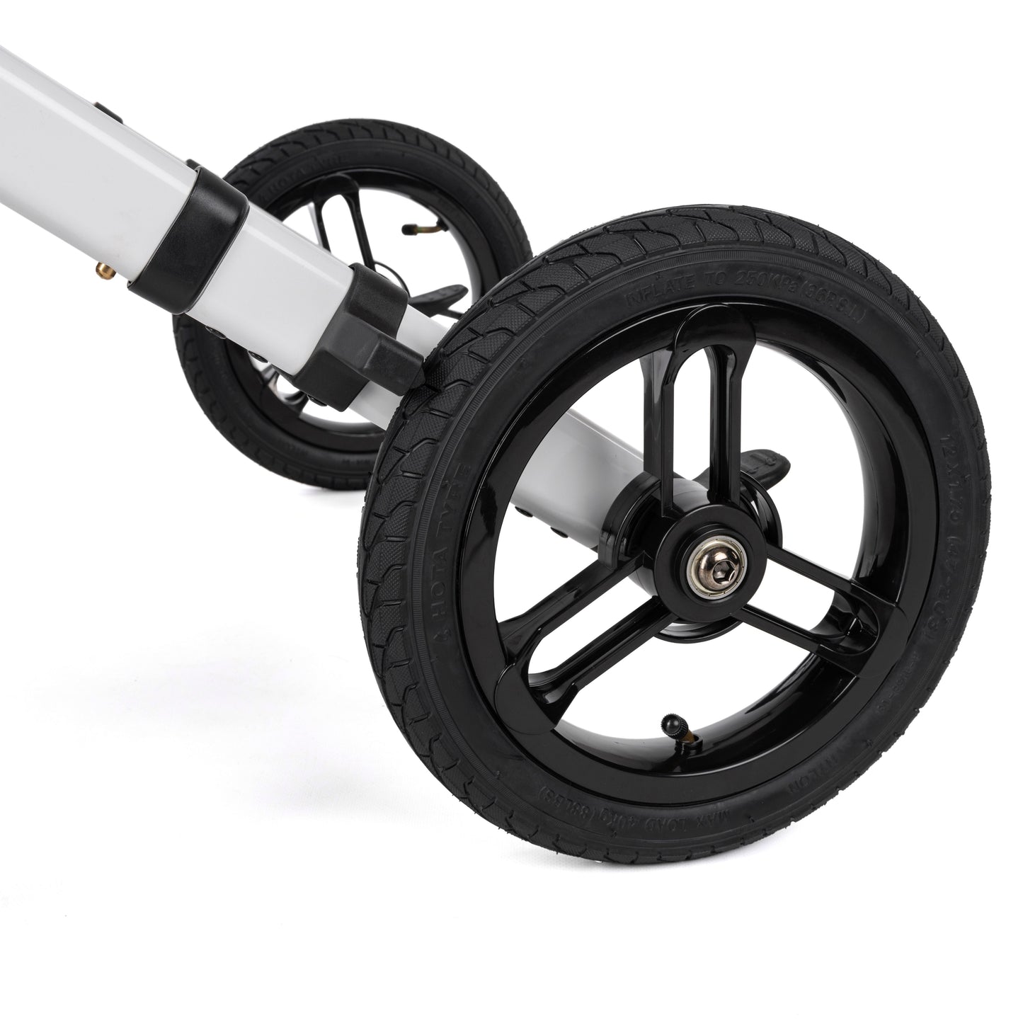 RANGER Aluminium Rollator with 12" Pneumatic Wheels for Outdoor Use (Silver)