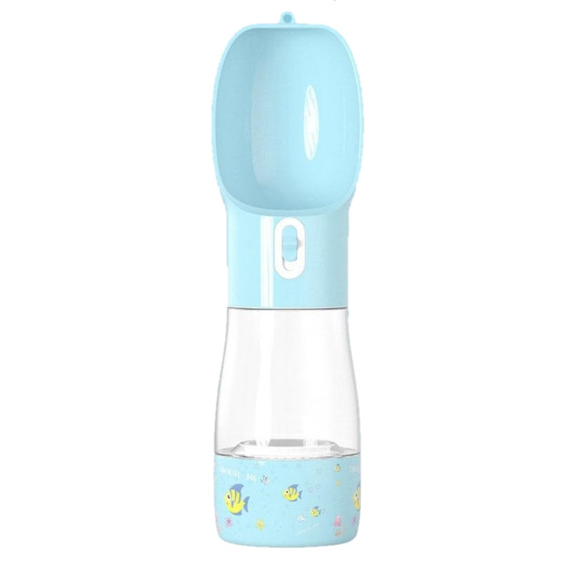 Aqusten Portable Dog Food & Water Bottl Travel Cup Combo