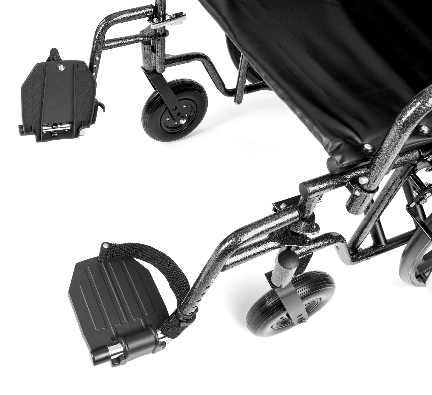 Reinforced Steel Wheelchair – Heavy-Duty 225 kg Capacity