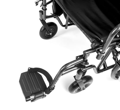 Reinforced Steel Wheelchair – Heavy-Duty 225 kg Capacity