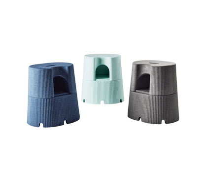 byACRE Dorica Support Stool - All Three Colourways - Baltic Blue, Glacier Green, Graphite Gray