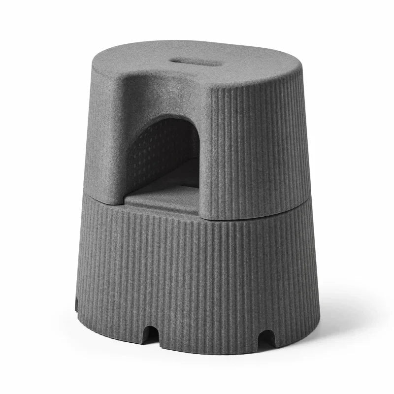 byACRE Dorica Support Stool in Graphite Gray (The Anchor) - Stylish Danish Home Aid
