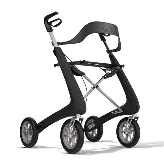 byACRE Nordic Pioneer Backrest - Front Right Perspective on Black Rollator