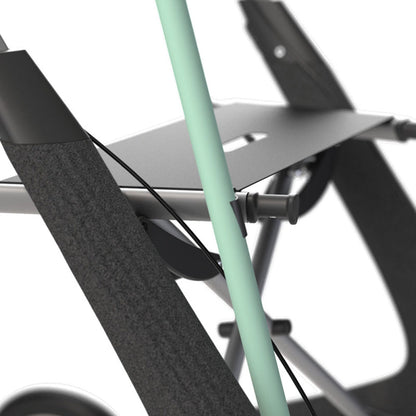 byACRE Nordic Pioneer Right Cane Holder - Close-Up on Black Rollator